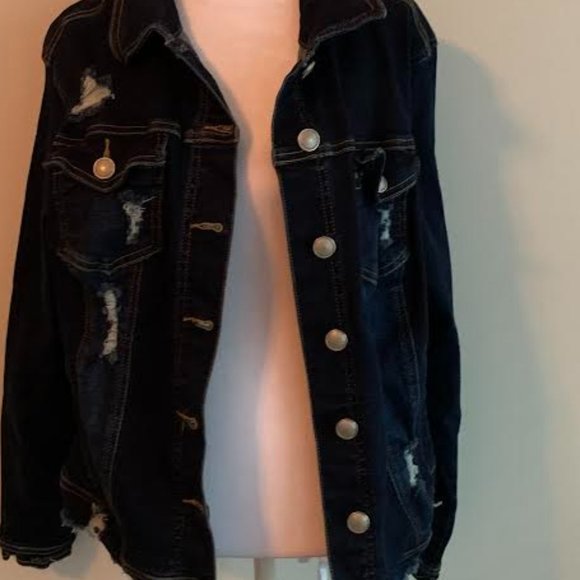 Distressed, Jean Jacket - Picture 3 of 6